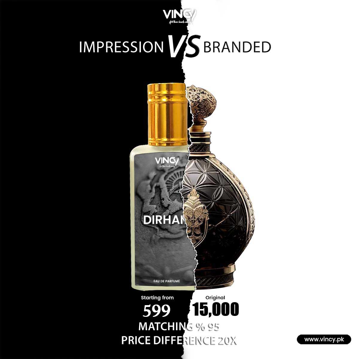 "Dirham: Comparing the Original to Affordable Impressions"